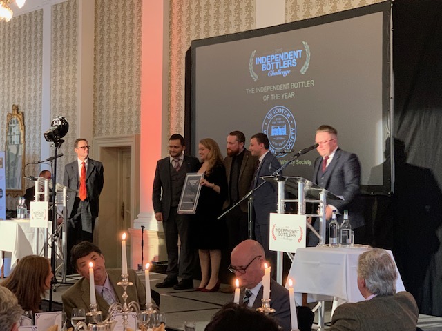 SMWS staff receive the IBC Independent Bottler of the Year award
